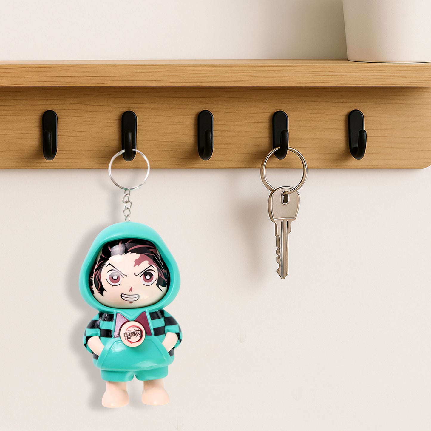 Cartoon Character Design Cute Action Figure Keychain (Mix  Design  1 Pc) - Happy Price - Image 6