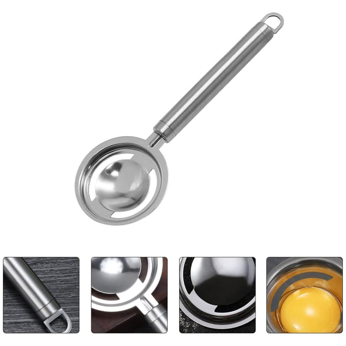 Stainless Steel Egg Separator for Kitchen - Easy Yolk and White Divider - Happy Price - Image 6