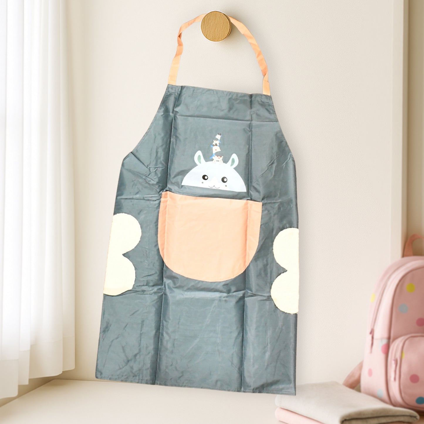 Cute Cartoon Animal Design Kitchen Apron (1 Pc) - Happy Price - Image 3