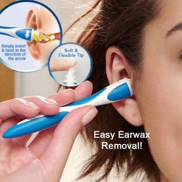 Smart Swab Ear Cleaner with 16 Disposable Soft Tips for Gentle Earwax Removal - Happy Price - Image 2