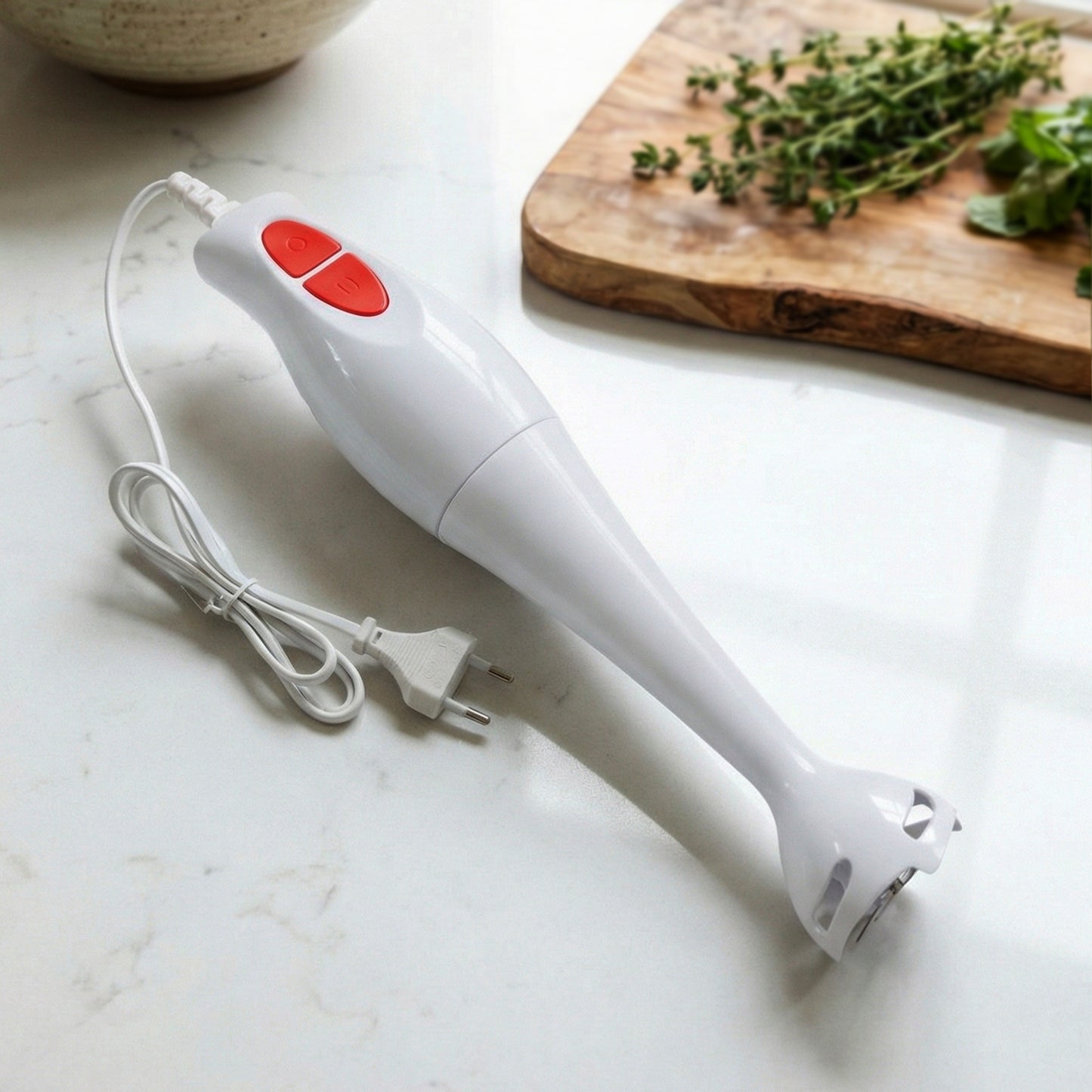 Electric Hand Blender Stick - 1 Pc Stainless Steel Blade Immersion Mixer - Happy Price - Image 6