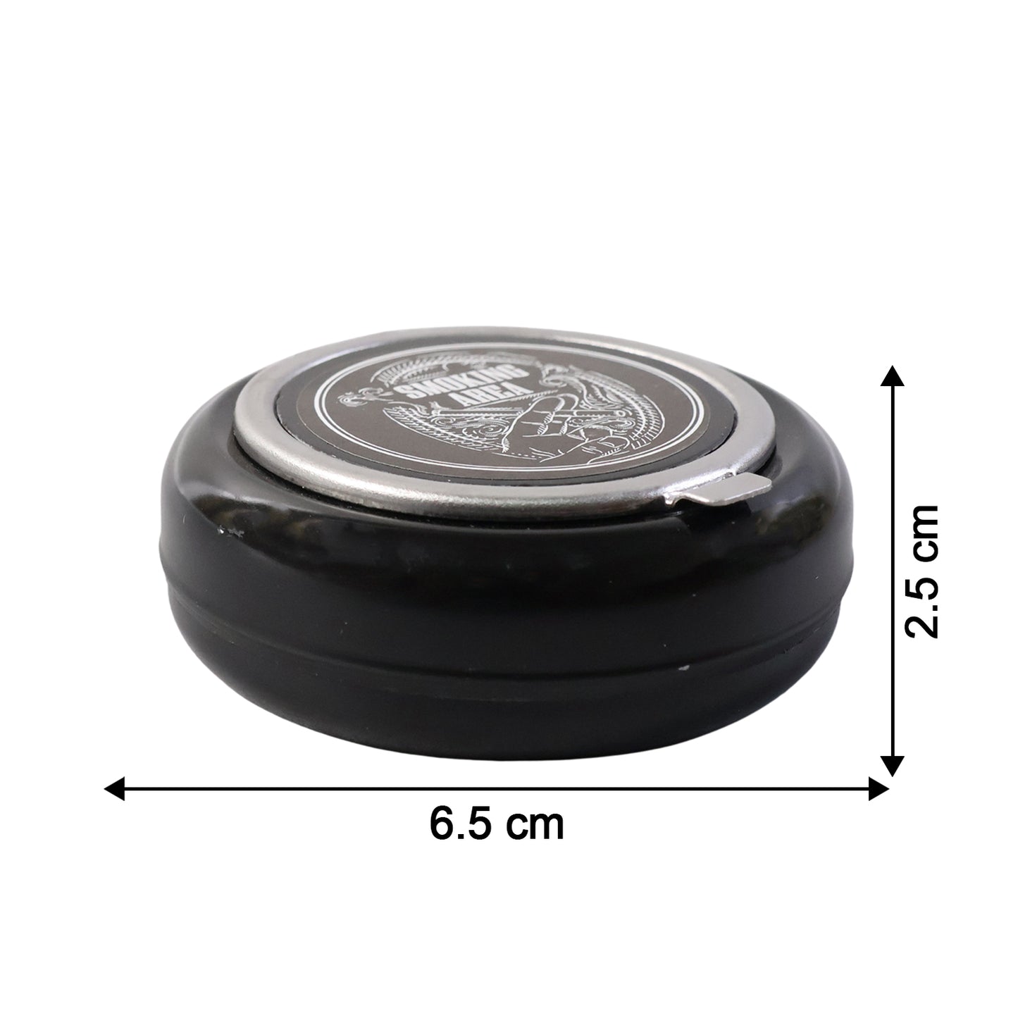 Round Smokeless Ashtray with Lid - Portable & Odor Control (1 Pc) - Happy Price - Image 6