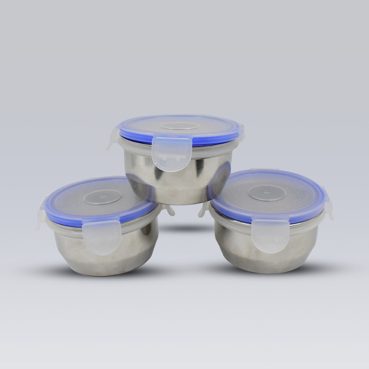 Airtight  Leak Proof Stainless Steel Container Multi Compartment Lunch Box Carry To All Type Lunch In Lunch Box  Premium Quality Lunch Box Ideal For Office  School Kids  Travelling Ideal (3 Different Lunch Box) - Happy Price - Image 4