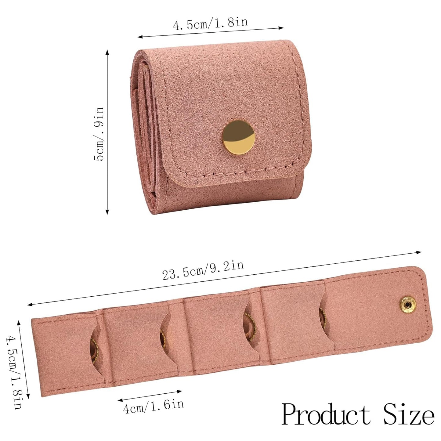 Compact Foldable Jewellery Organizer Pouch (1 Pc) - Travel Ring & Earring Case - Happy Price - Image 4