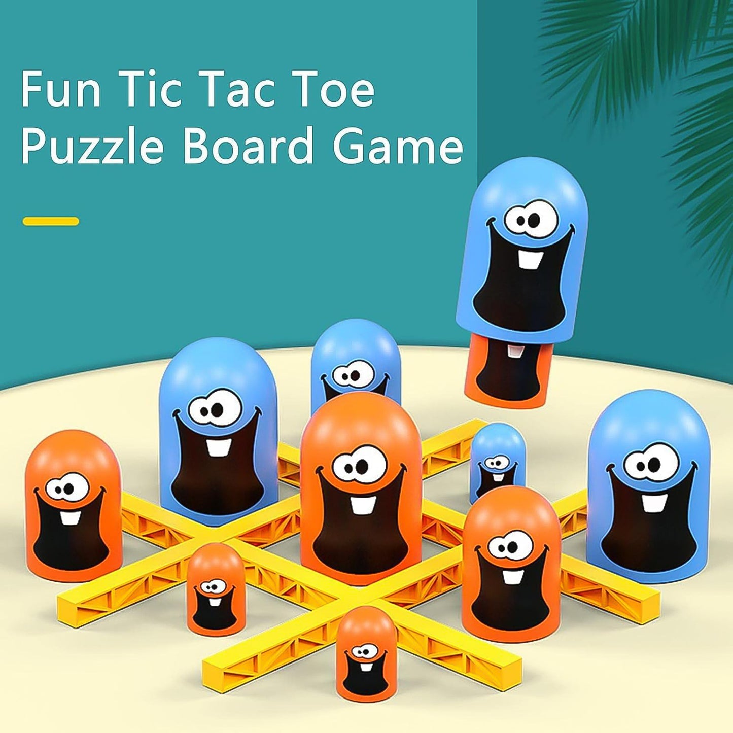 Tic-tac-toe Game Gobble Game Board Game Indoor (1 Set) - Happy Price - Image 4