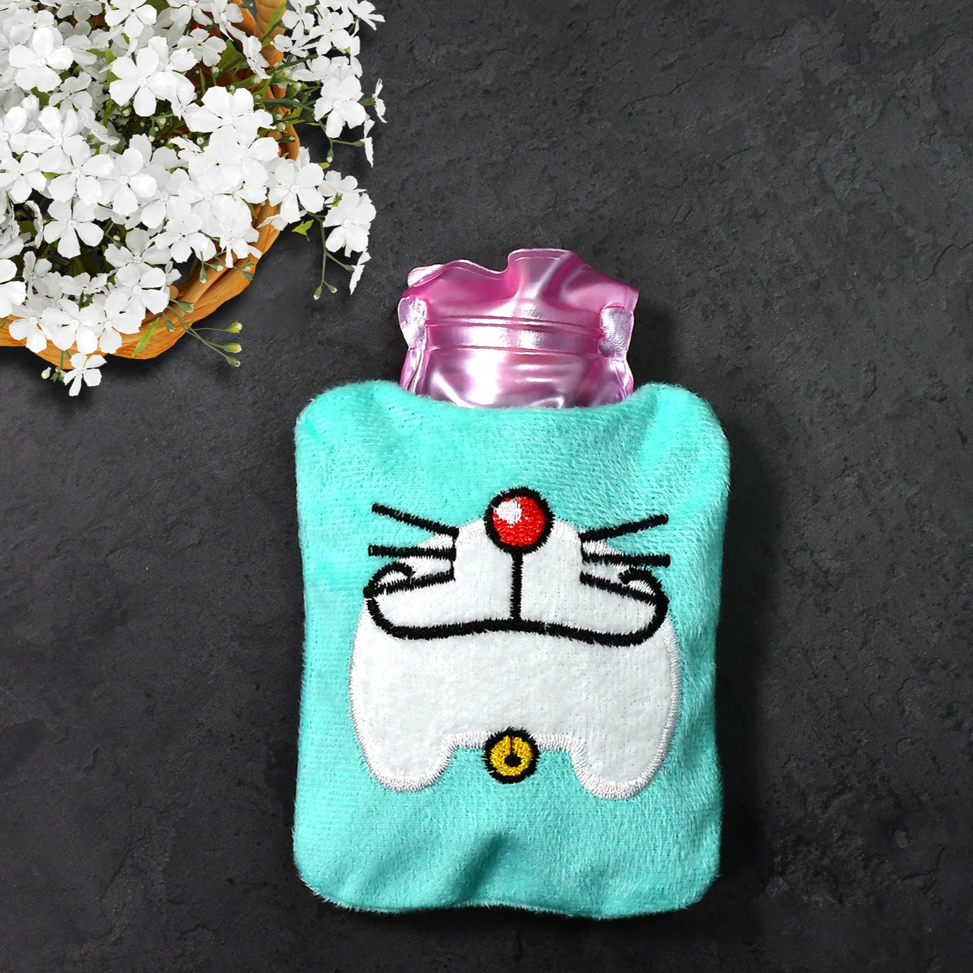 Doremon Cartoon Small Hot Water Bag With Cover For Pain Relief Neck Shoulder Pain And Hand Feet Warmer Menstrual Cramps. - Happy Price - Image 1