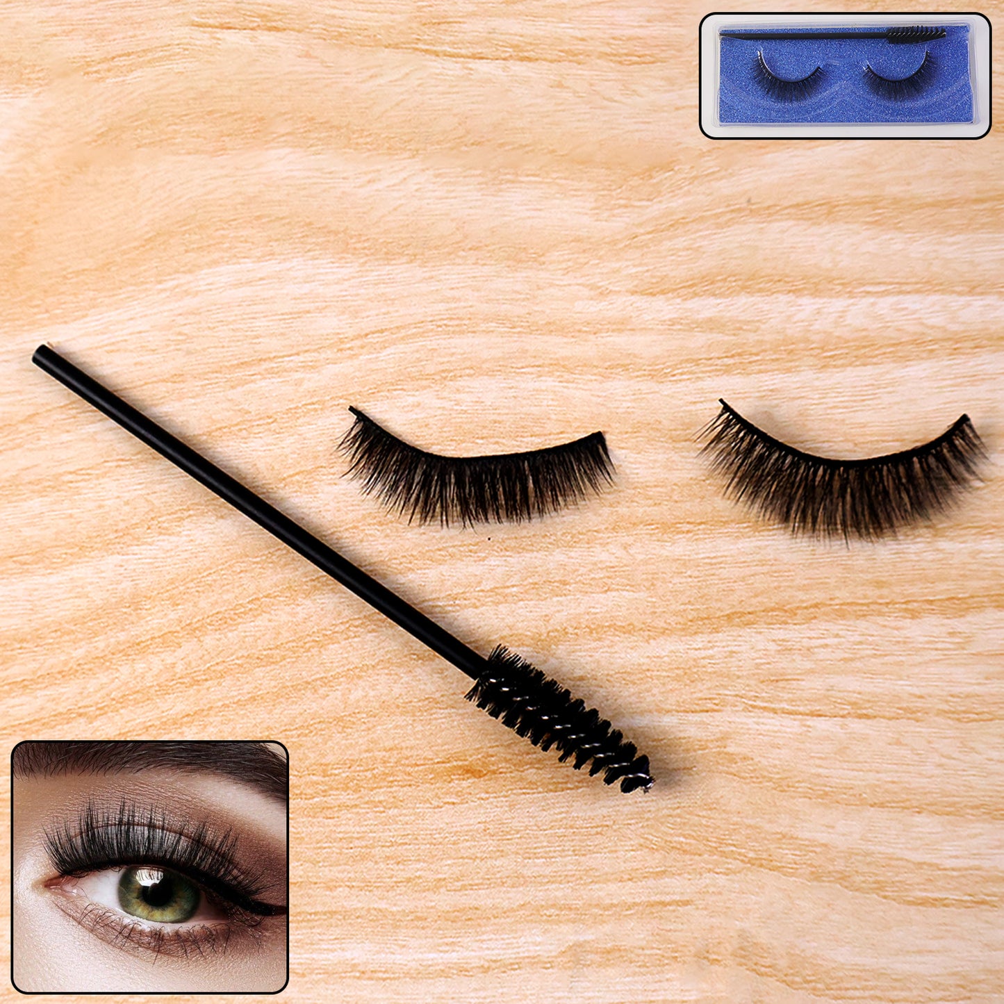 3D Mink False Eyelashes Set with Applicator - Natural Volume & Length - Happy Price - Image 7