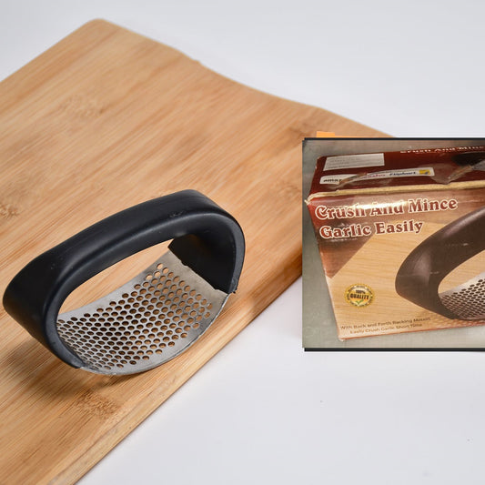Stainless Steel Garlic Presser Crusher (Multicolor) - Happy Price - Image 1