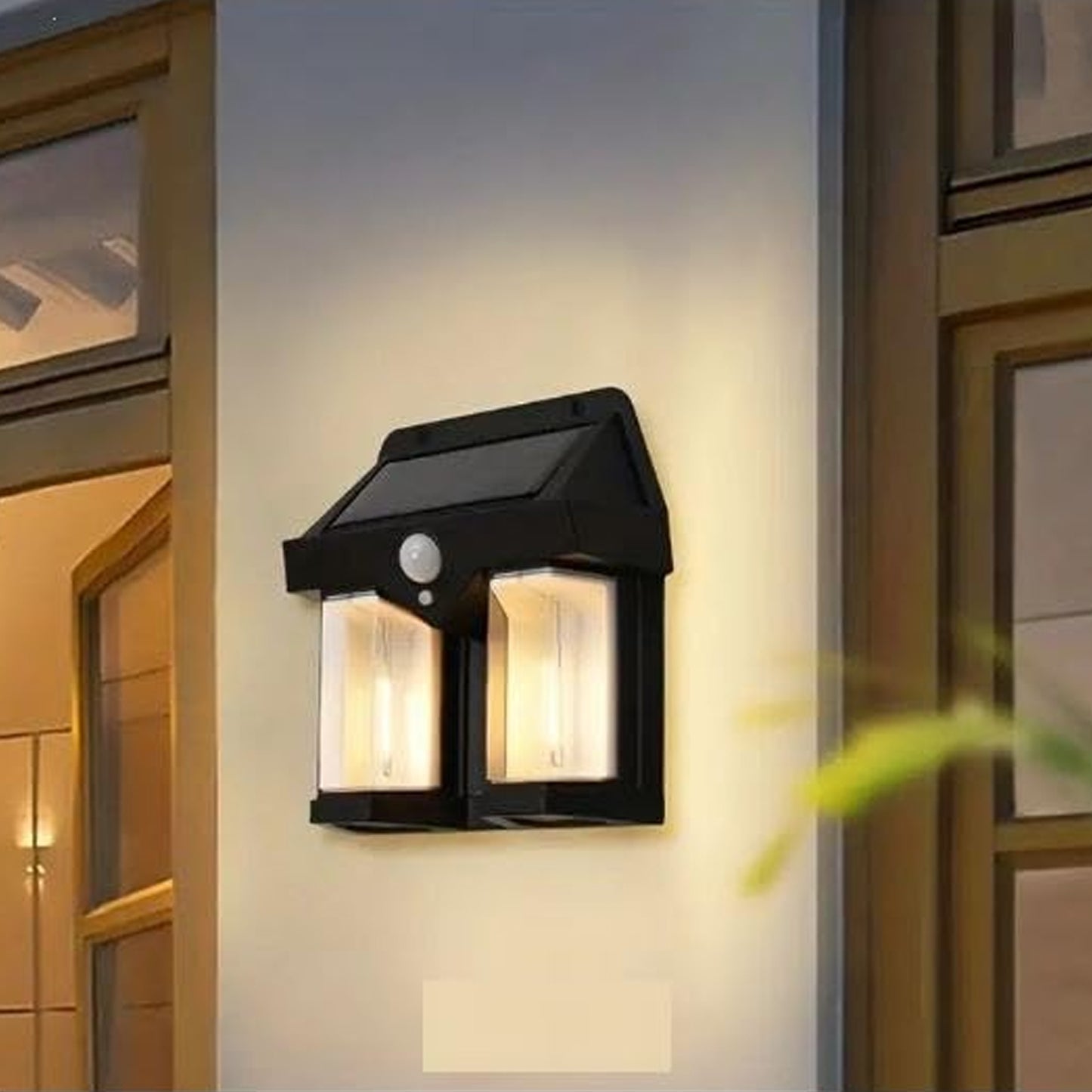 Outdoor Solar Wall Lamp Outdoor Waterproof High Quality Lamp Induction Garden Lamp Garden Villa Night Lamp Double Lamp Light (1 Pc) - Happy Price - Image 6