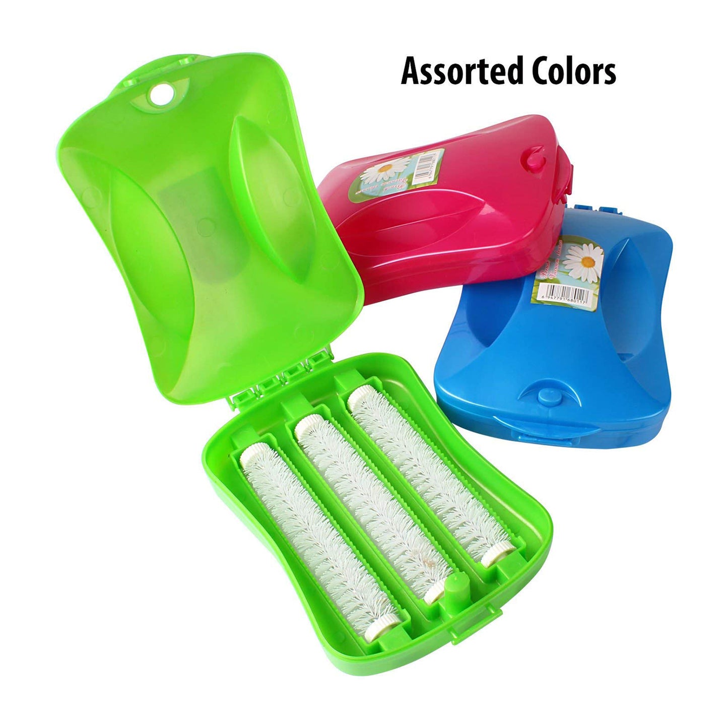 Plastic Handheld Carpet Roller Brush Cleaning With Dust Crumb Collector Wet And Dry Brush - Happy Price - Image 3