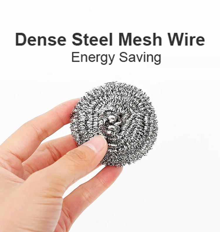 Round Shape Stainless Steel Scrubber (Pack Of 6) - Happy Price - Image 6