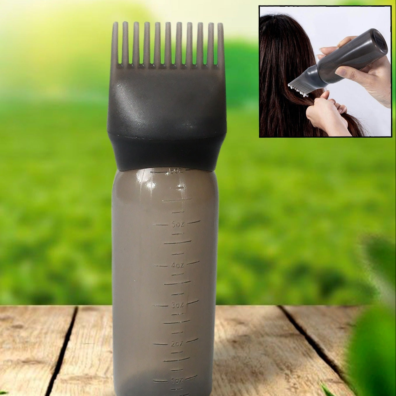 Hair Dye Applicator Bottle with Comb - 1 Pc - Happy Price - Image 1