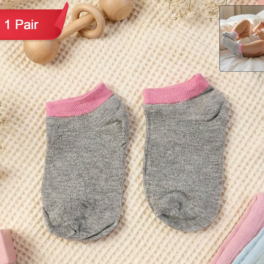 Kids' Soft Light Crew Socks (1 Pair, Small Size) - Happy Price - Image 1