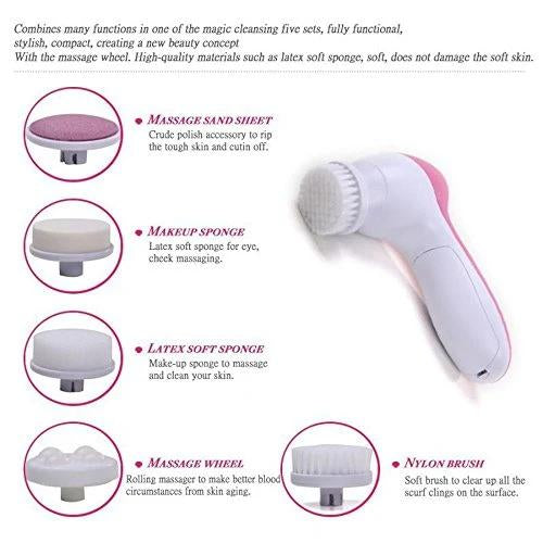 5-in-1 Smoothing Body  Facial Massager (Pink) - Happy Price - Image 3
