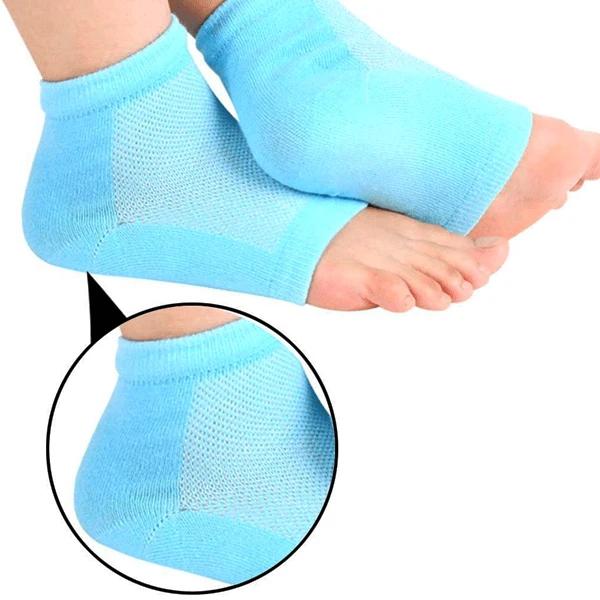 Heel Pain Relief Silicone Gel Heel Socks (Multicolor) - Happy Price - Image 2