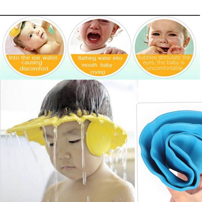 Adjustable Safe Soft Baby Shower Cap - Happy Price - Image 4