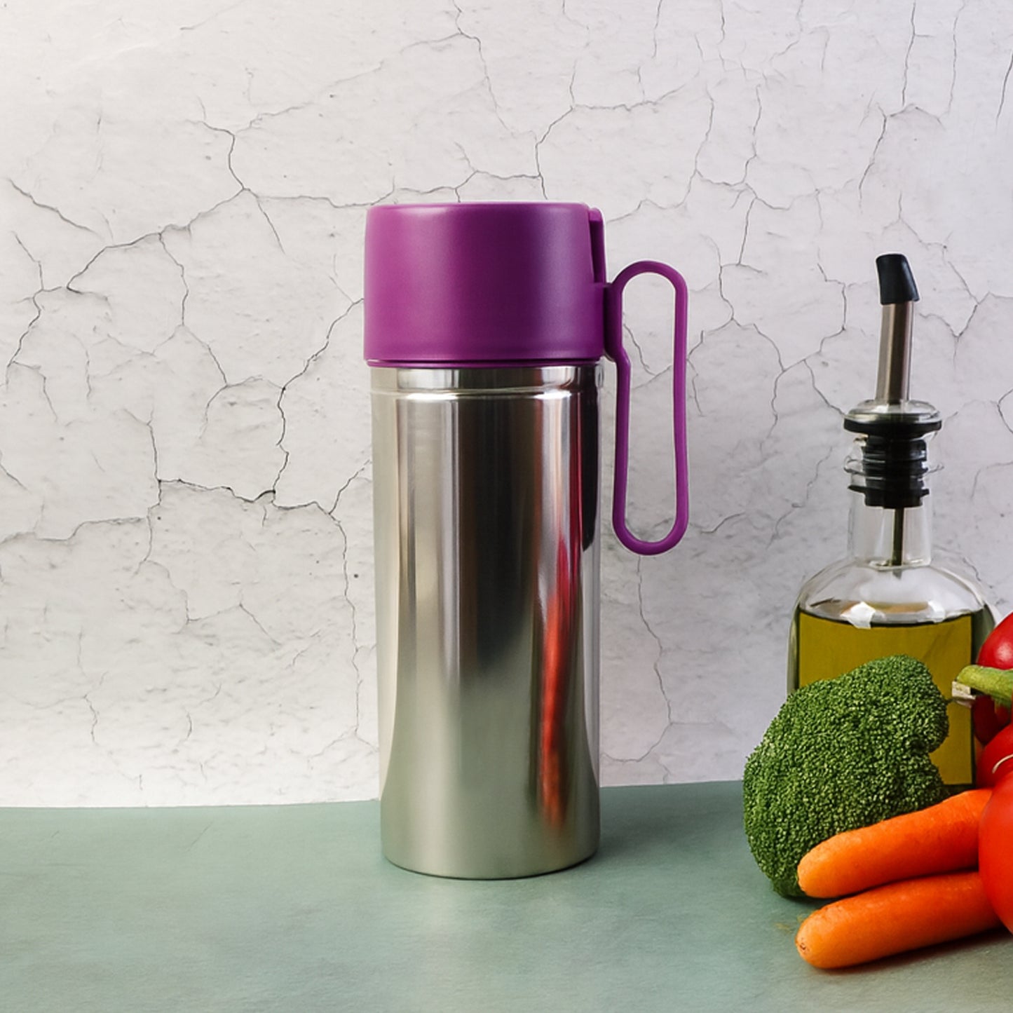 750ml Stainless Steel Oil Dispenser with Anti-Drip Spout - 1 Pc - Happy Price - Image 5