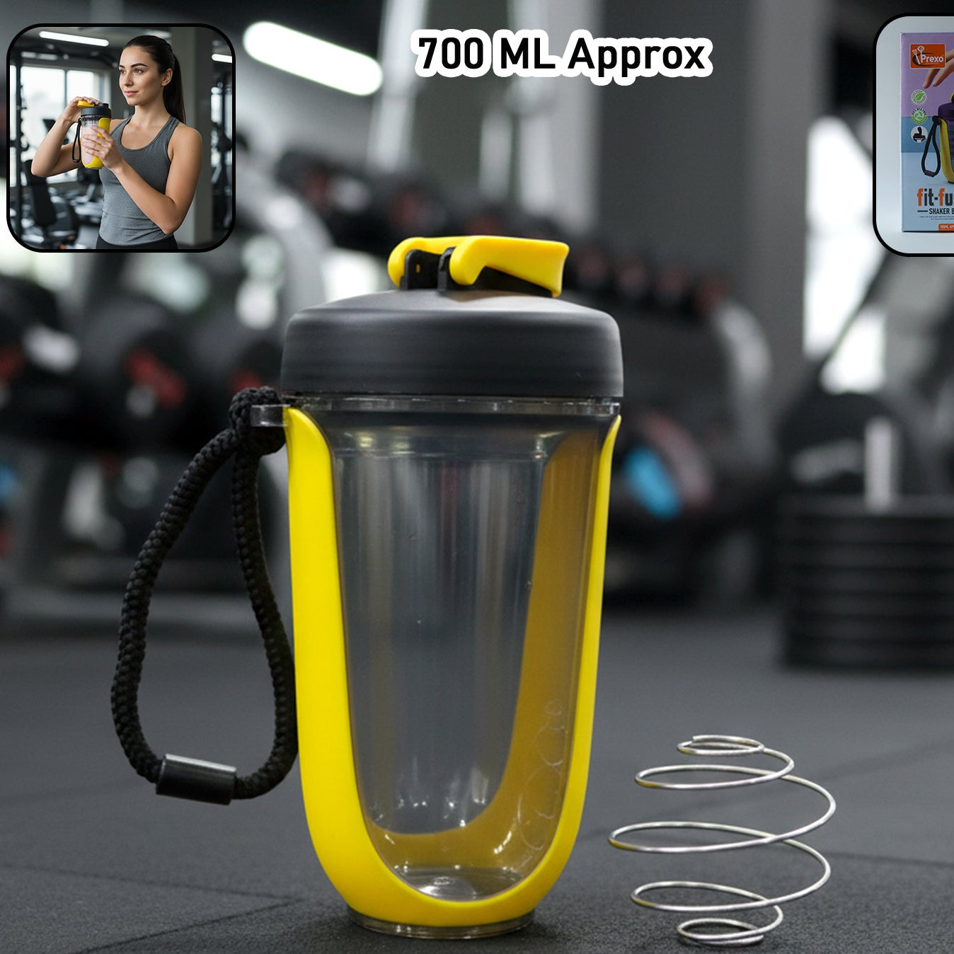 Prexo Fit-fusion Shaker Bottle (1 Pc 700 Ml Approx)