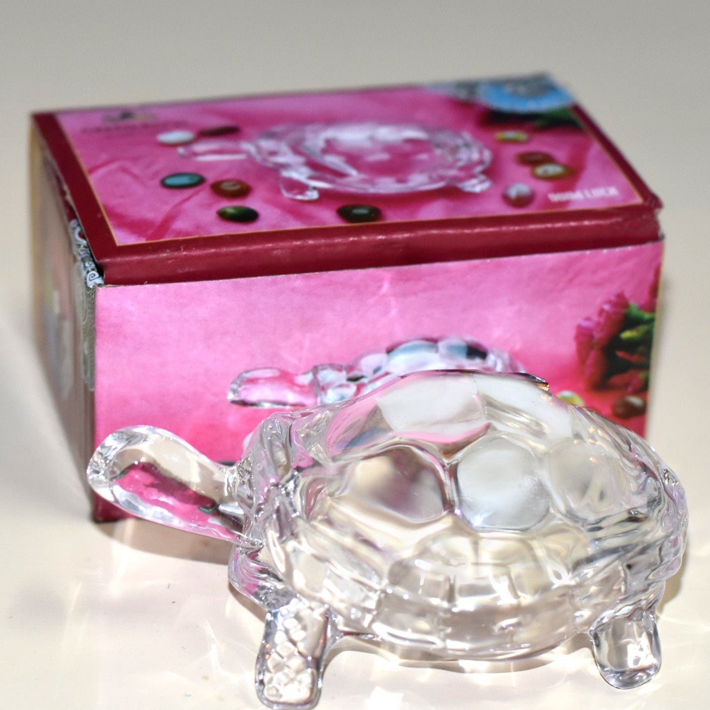 Crystal Glass Tortoise Figurine for Vastu and Feng Shui - Happy Price - Image 1