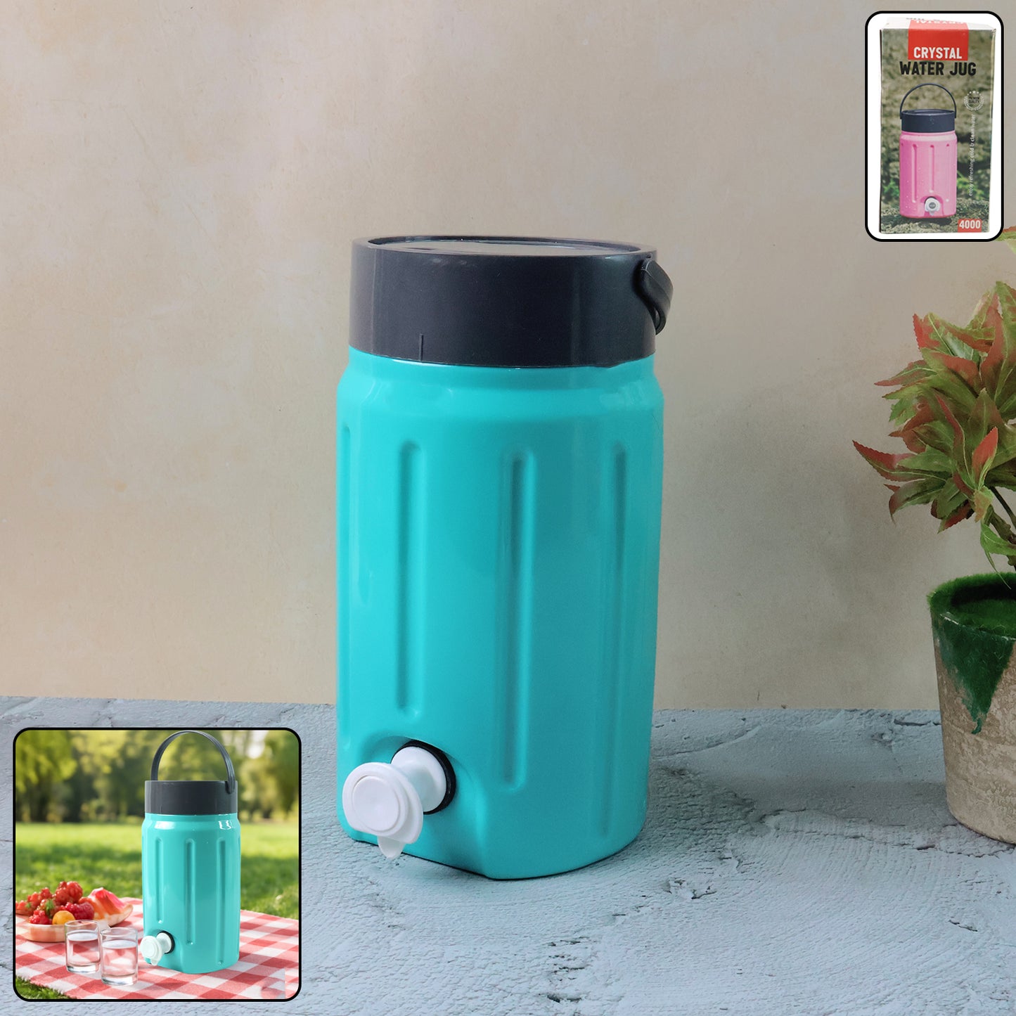 2 Litre Insulated Water Dispenser with Tap and Handle - 1 Pc - Happy Price - Image 6