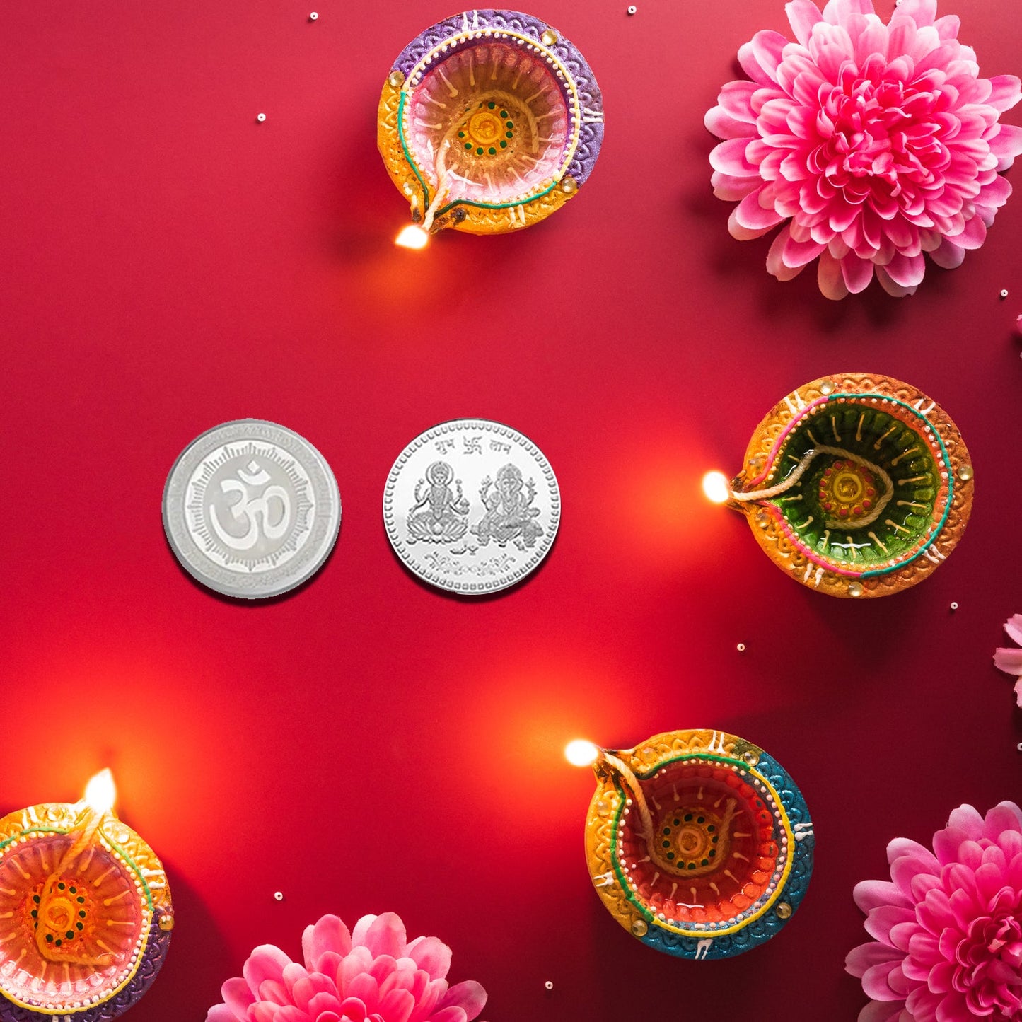Goddess Lakshmi Pooja Coin - Auspicious Gift - Happy Price - Image 2
