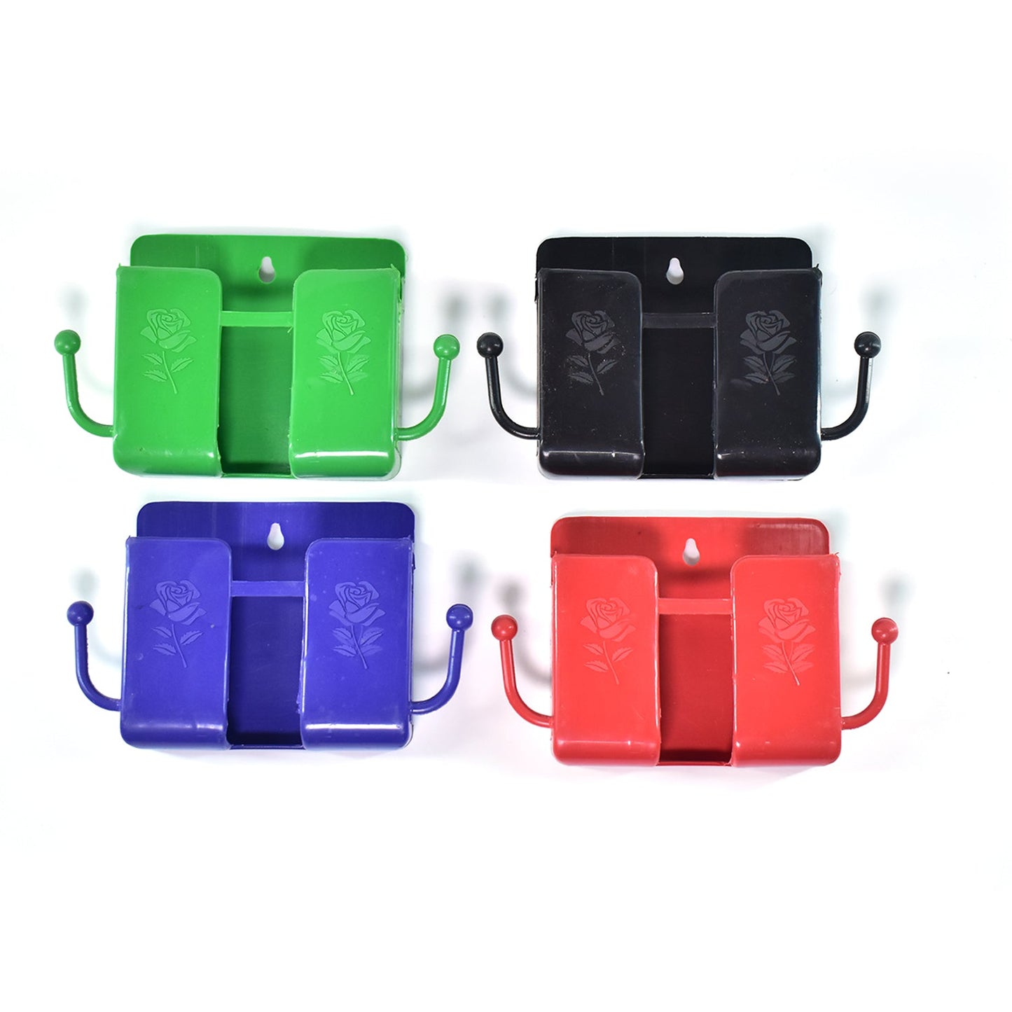a Wall Mounted Storage Boxremote Storage Organizer Case With 2 Side Hanging Hooks. - Happy Price - Image 7