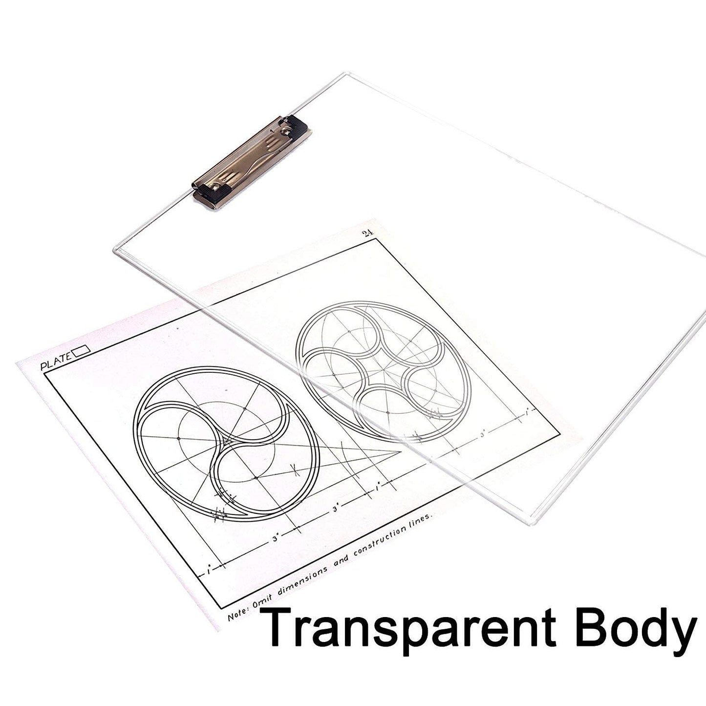 Transparent Unbreakable Exam Pad with Scale - A4 Size Writing Board for Students - Happy Price - Image 7