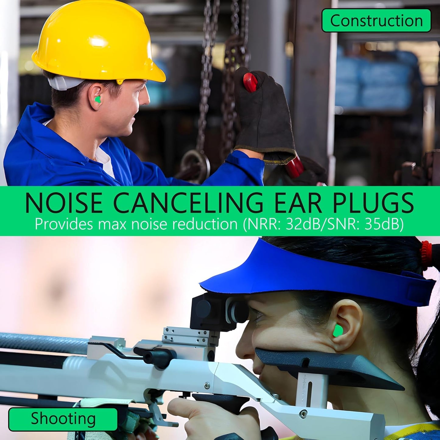 Earplugs Noise Reduction For Noise (1 Pair Foam) - Happy Price - Image 4