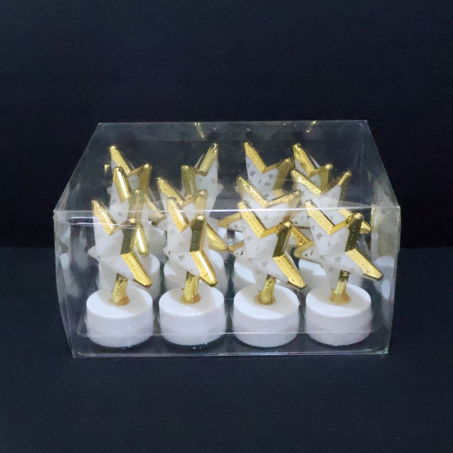 12 Pc Star Shaped Flameless LED Candles - Decorative Flickering Lights for Home & Events - Happy Price - Image 7