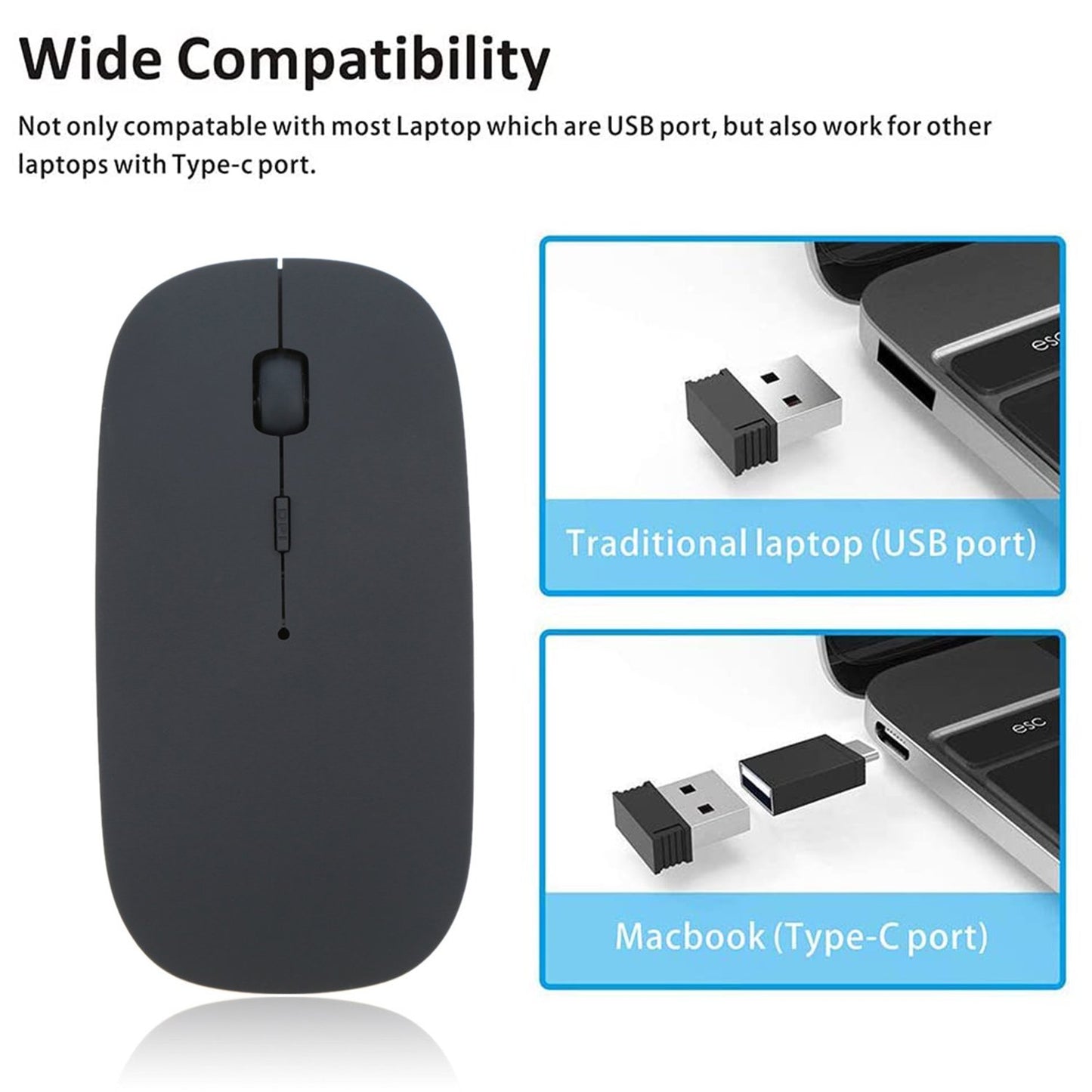 Wireless Mouse For Laptoppcmacipad Procomputer - Happy Price - Image 5