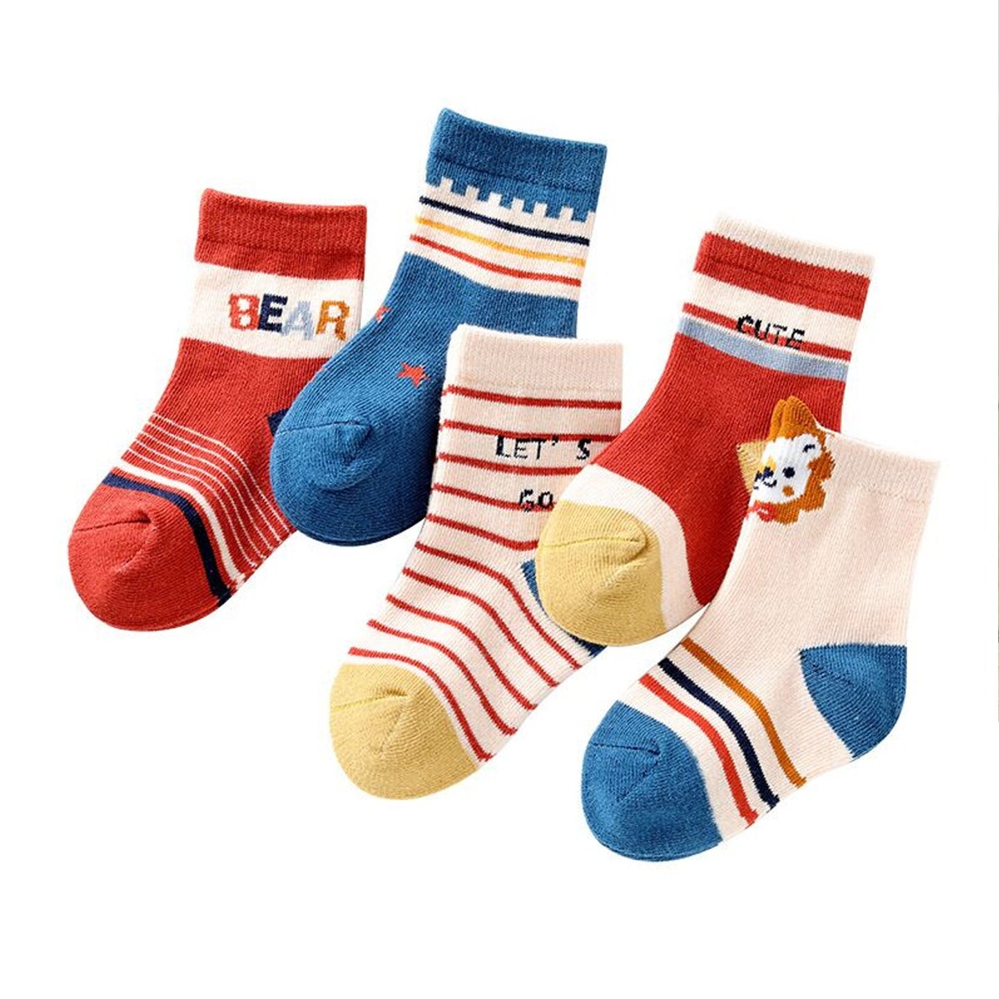 Kids' Soft & Breathable Cotton Socks - Pack of 3 Pairs - Happy Price - Image 4