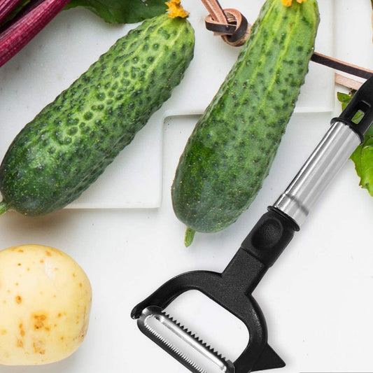 2-in-1 Double Julienne And Vegetable Peeler - Happy Price - Image 1