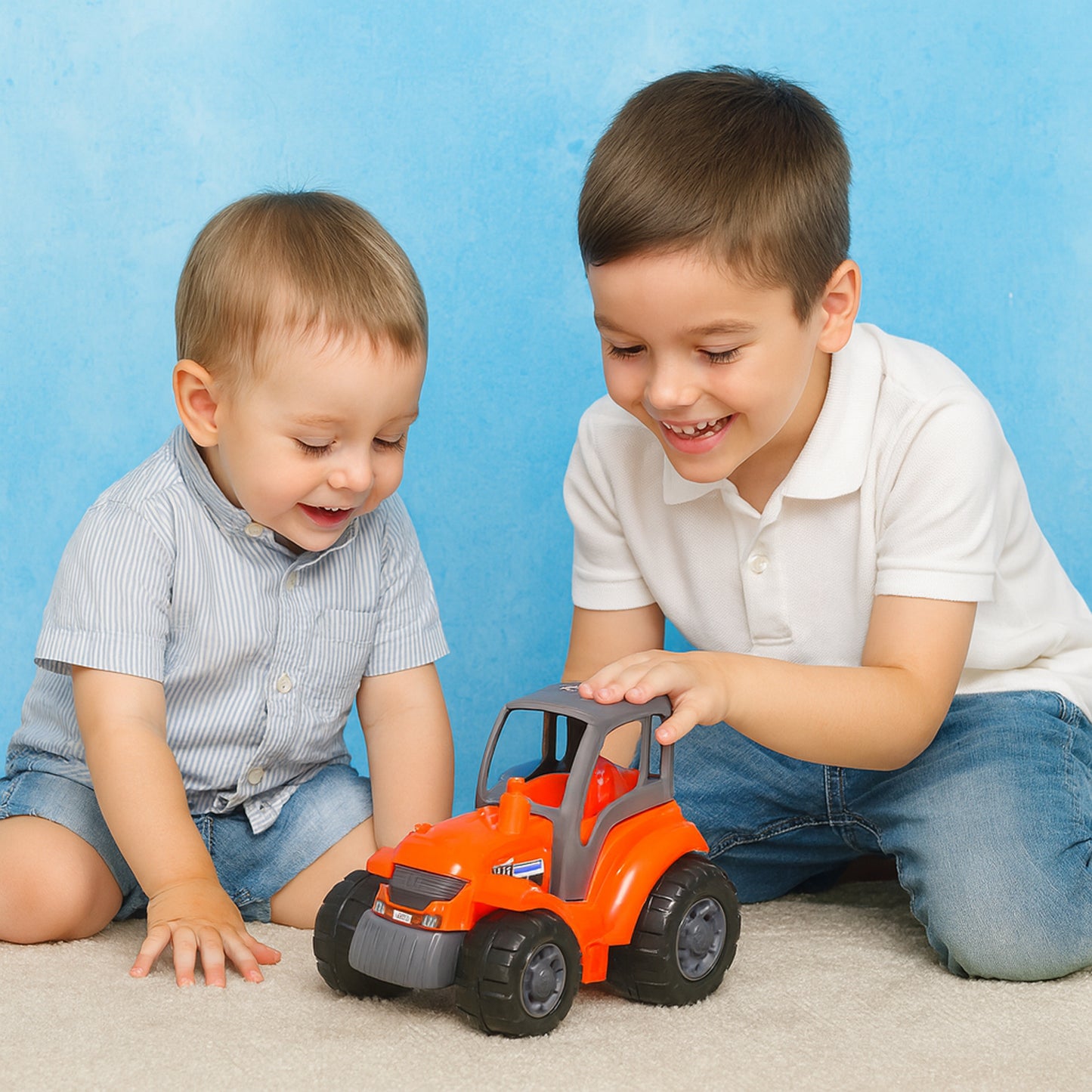 Friction Powered Tractor Toy for Kids - 1 Pc, Durable Plastic Farm Vehicle - Happy Price - Image 5
