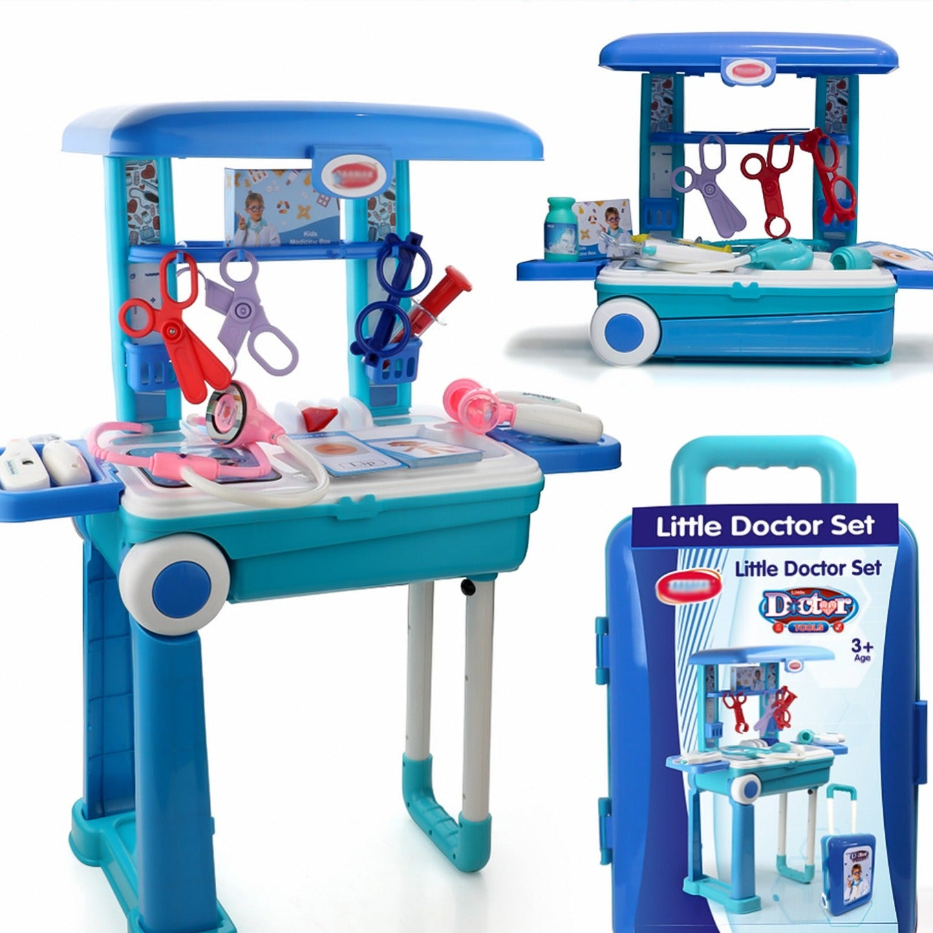 Premium Doctor Set Trolley Little Doctor Kids Toy (1 Set) - Happy Price - Image 1