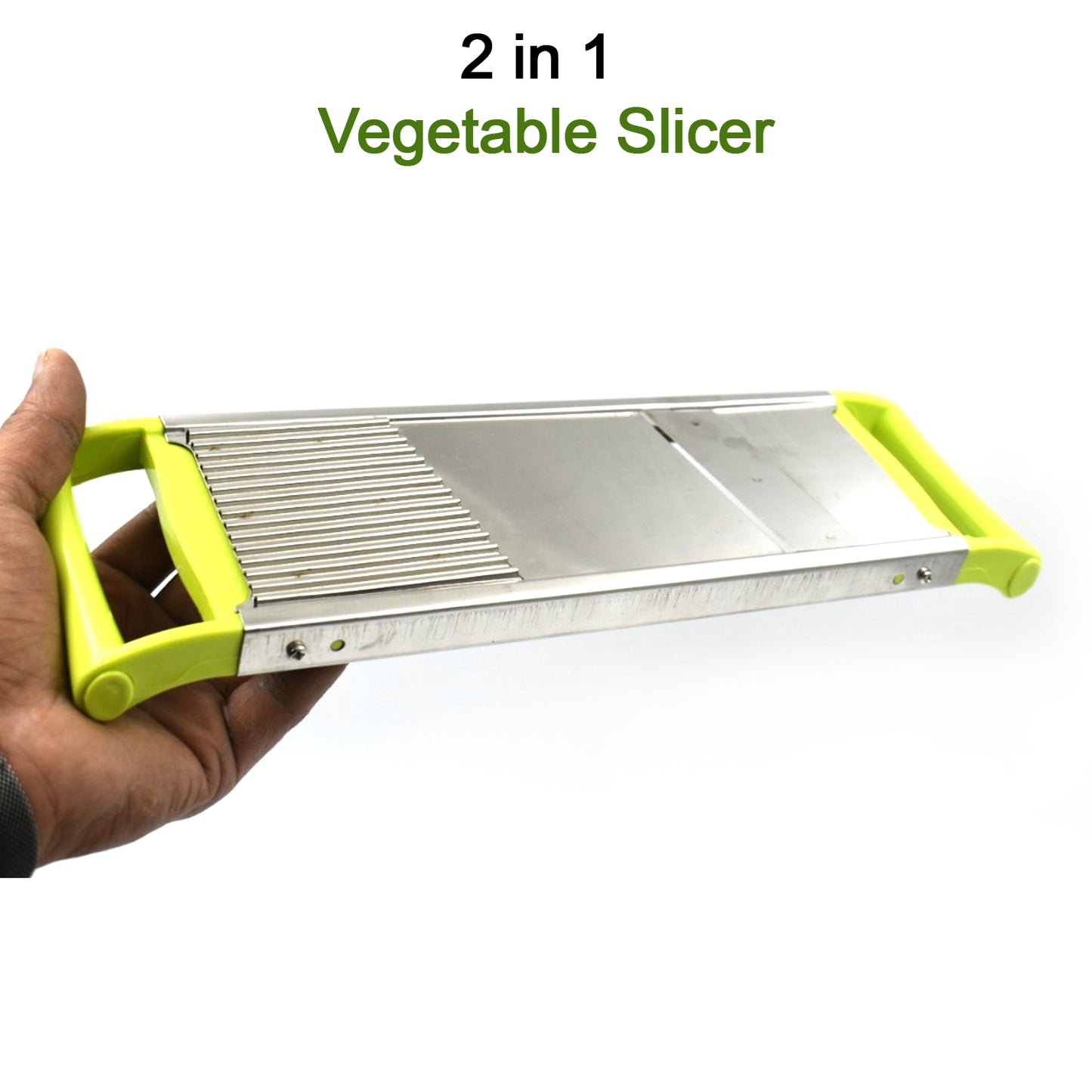 2 In 1 Potato Slicer Used In All Kinds Of Household Kitchen Purposes For Cutting And Slicing Of Potatoes. - Happy Price - Image 3