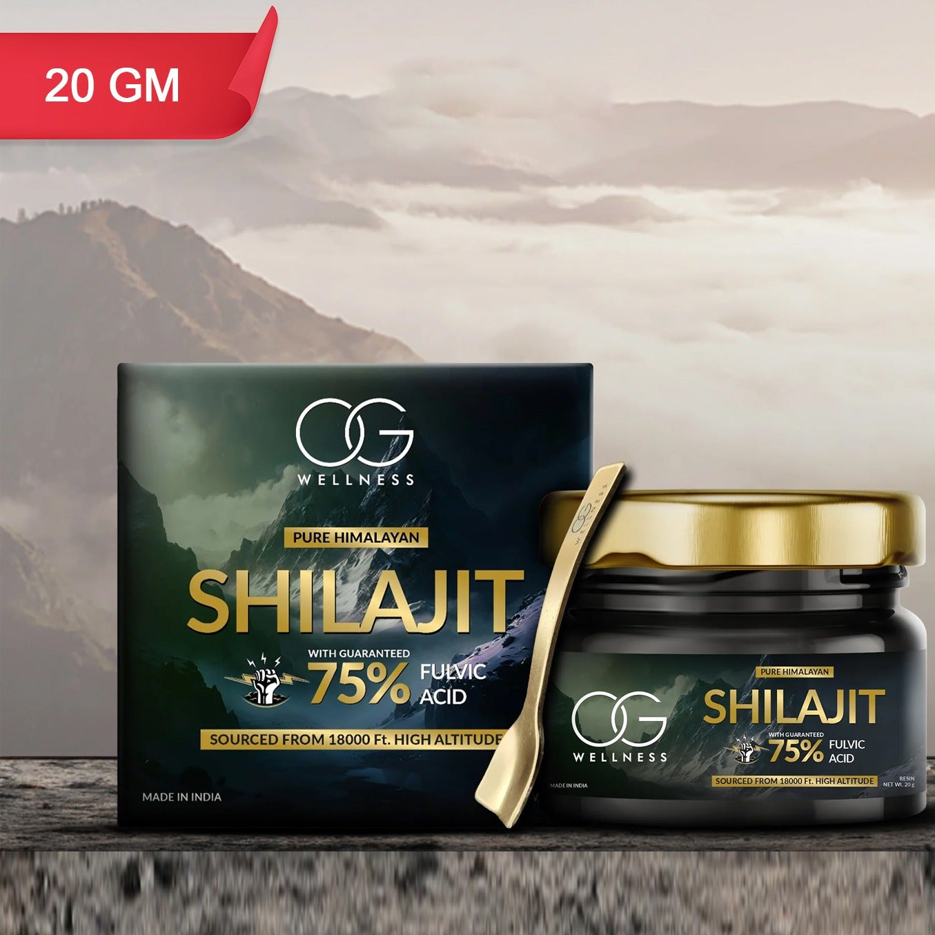 Pure Himalayan Shilajit Resin 20 GM - Natural Energy & Stamina Booster - Happy Price - Image 1