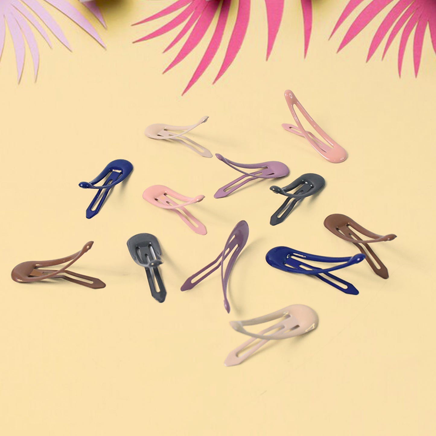 Metal Hair Clips Set (12 Pcs Set) - Happy Price - Image 3