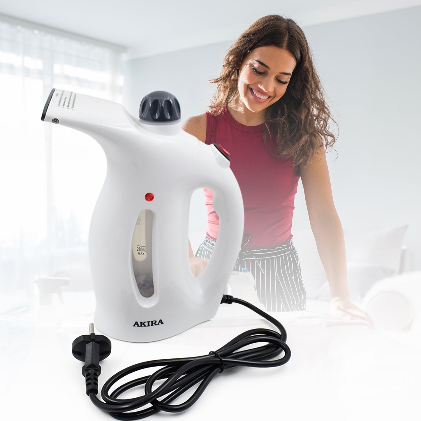 Portable Handheld Garment  Facial Steamer (1 Pc) - Happy Price - Image 5