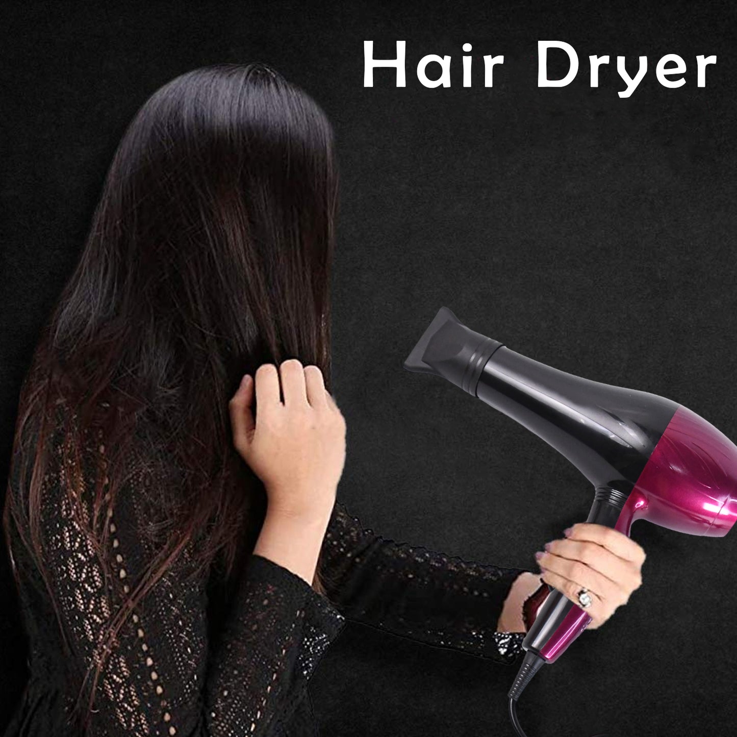 Professional High Power Multi Purpose Hair Dryer Salon (220v50-60hz  1 Pc) - Happy Price - Image 2