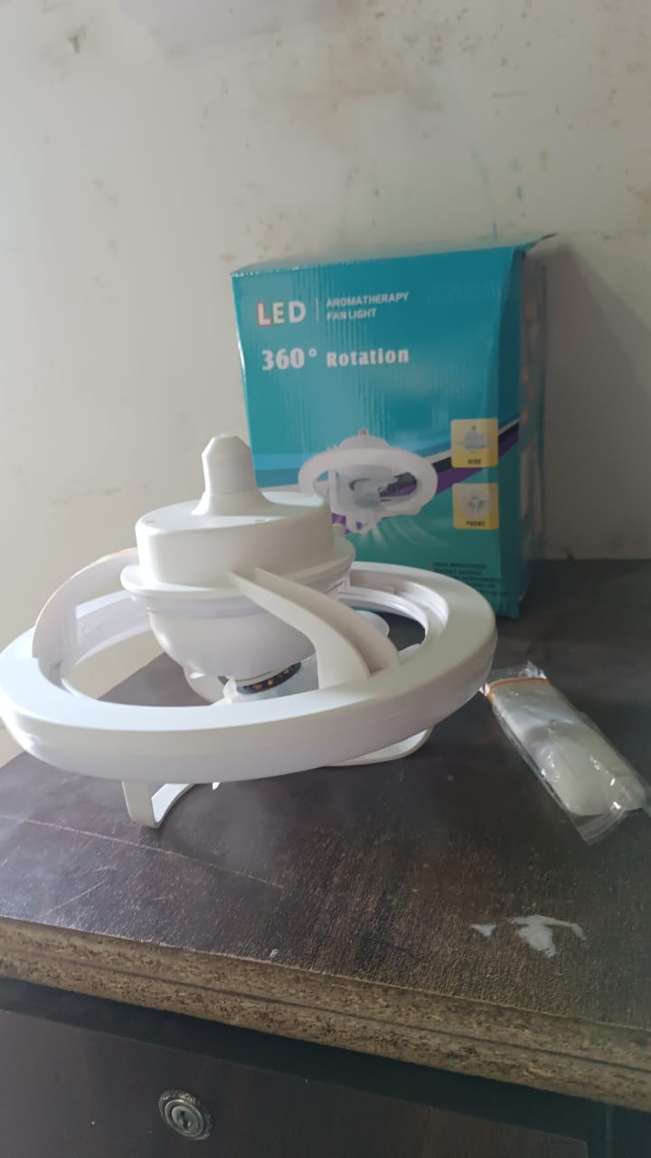 360 Rotation Ceiling Fan Light Smart Fan With Remote Control (1 Pc) - Happy Price - Image 7