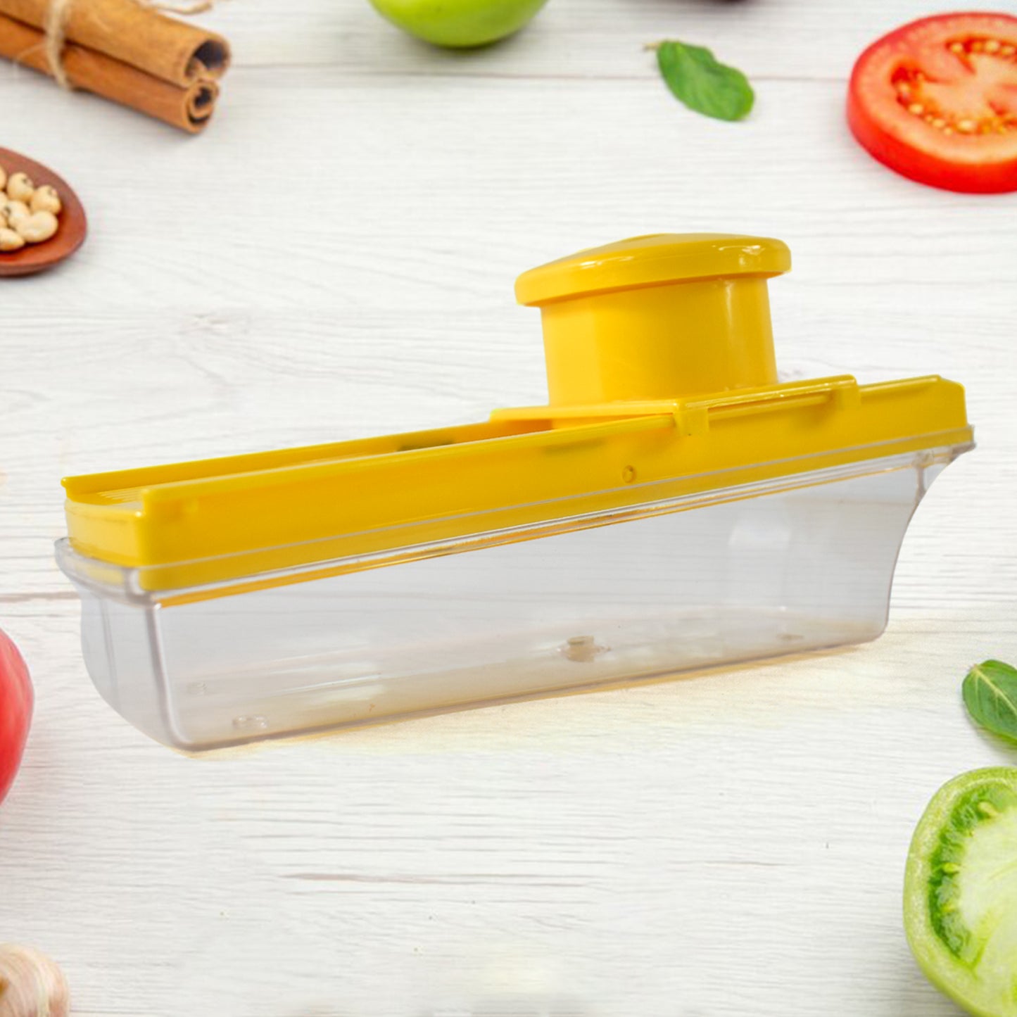 Big Multipurpose Vegetable And Fruit Slicer (Yellow  1 Pc) - Happy Price - Image 6