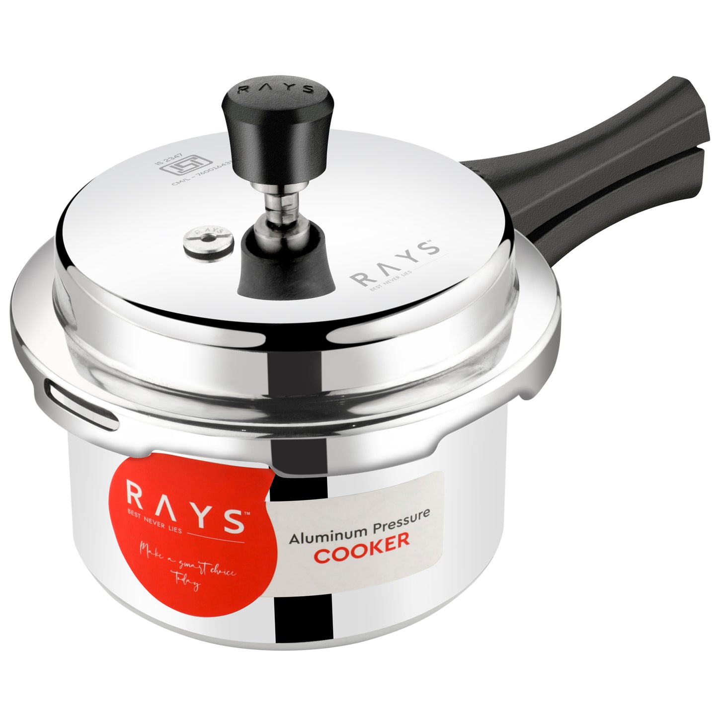 Aluminium Rays Aura Pressure Cookers With Outer Lid (3.5 Litres) - Happy Price - Image 4