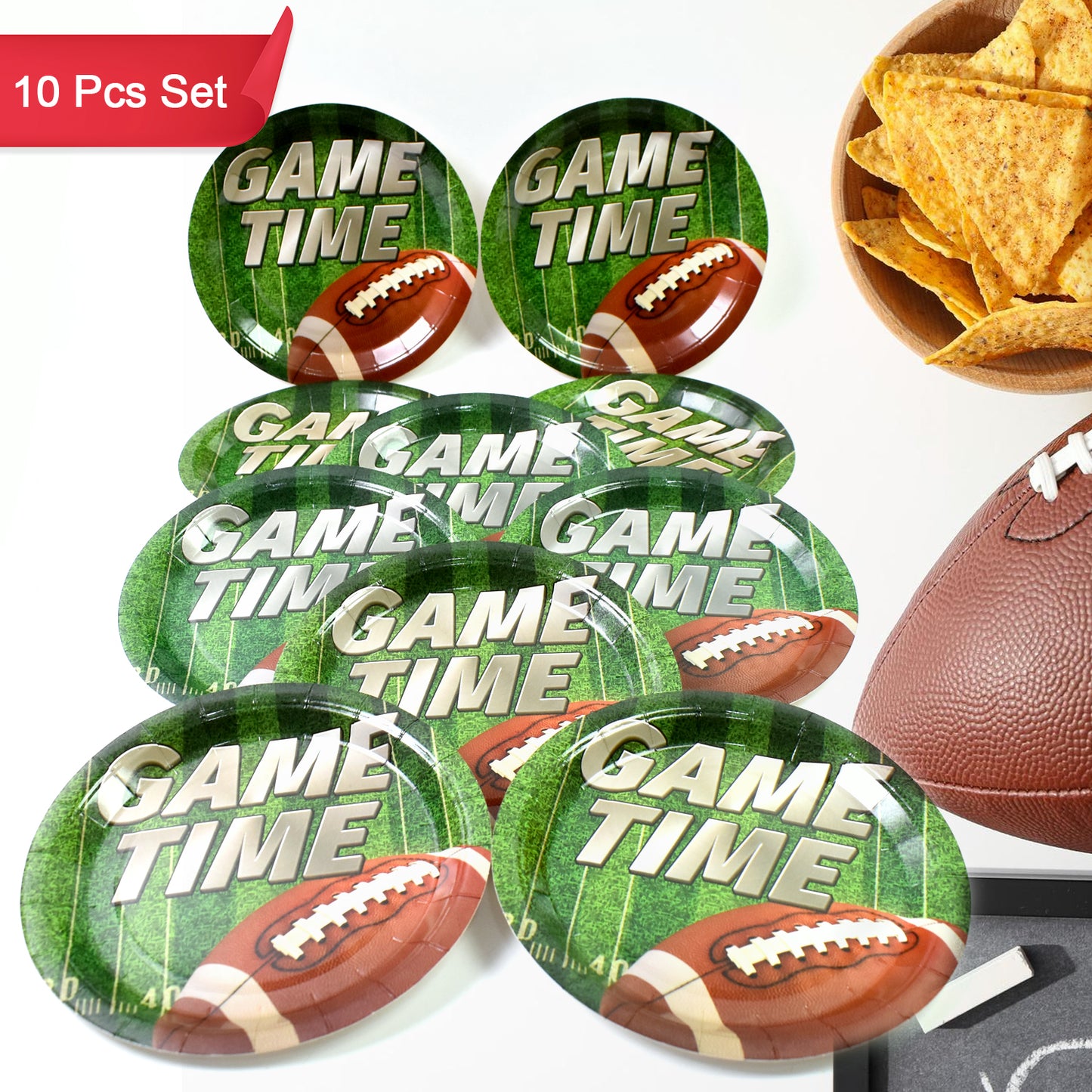 Round Plates Disposable Paper Plates  Happy Birthday Gift (10 Pcs Set  Mix Design) - Happy Price - Image 2