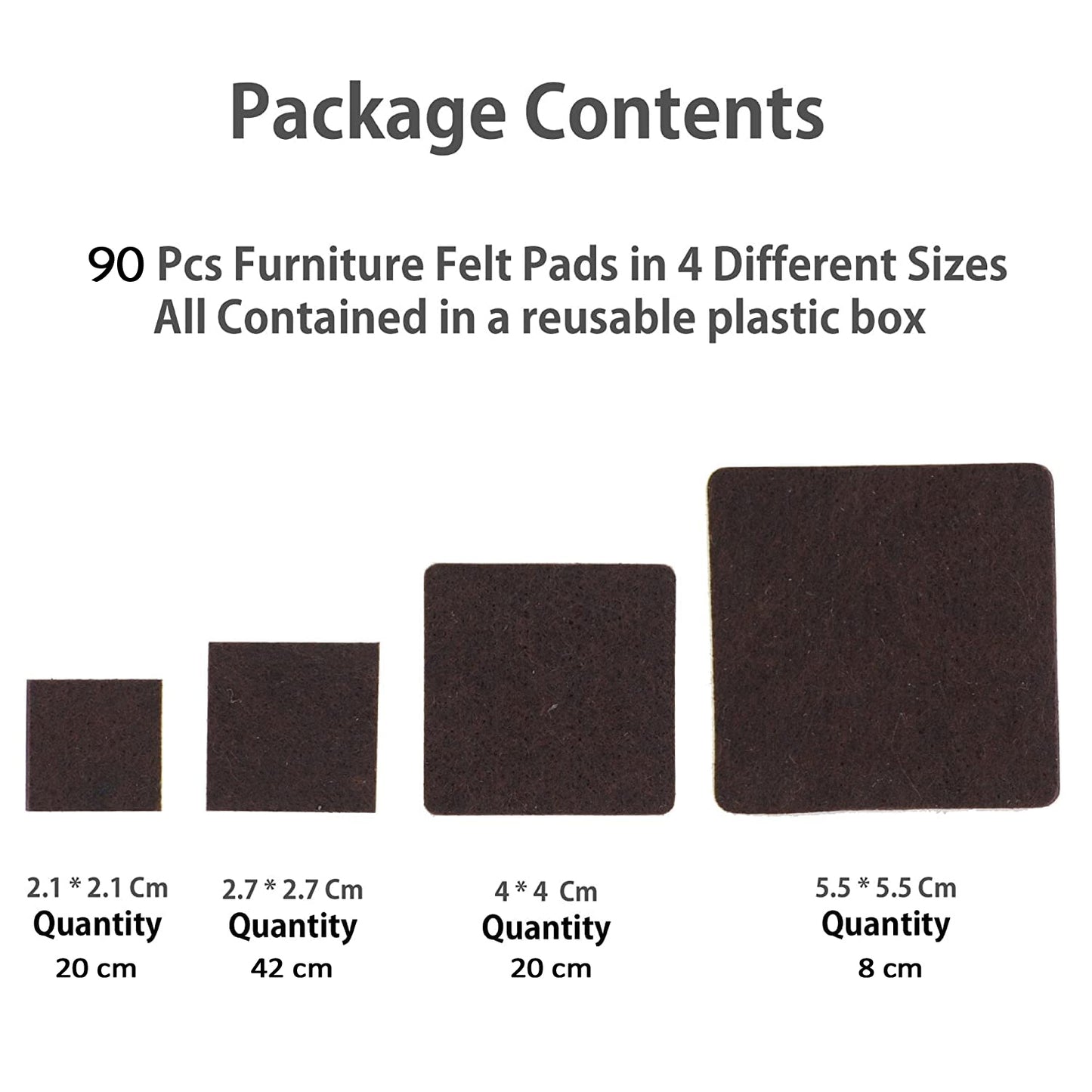 Furniture Pad Square Felt Pads Floor Protector Pad For Home  All Furniture Use - Happy Price - Image 3
