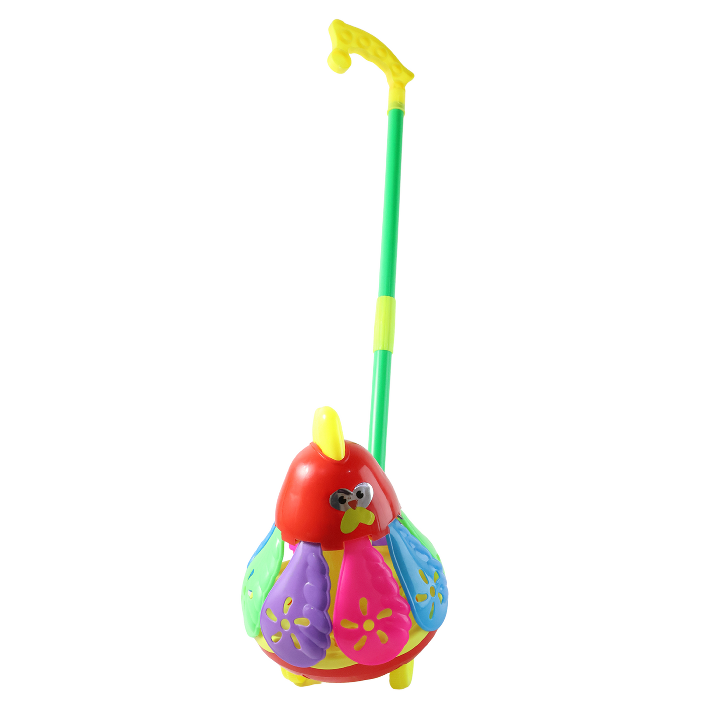 Push-Along Carnival Chicken Toy for Toddlers - 1 Pc - Happy Price - Image 2