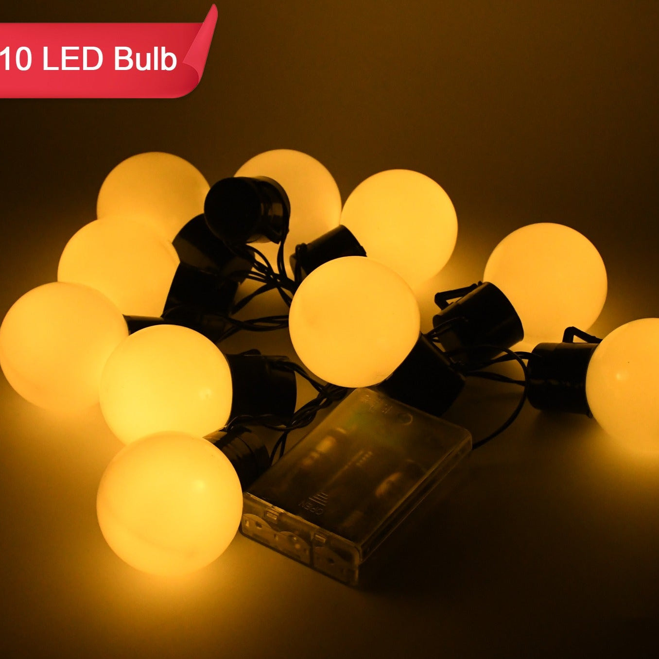 10 Led String Lights 3 Battery Operated (1 Pc  Battery Not Included) - Happy Price - Image 1