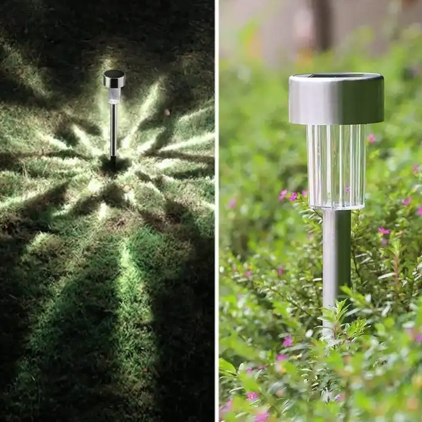Solar Panel Led Spike Spot Light Landscape Garden Yard Path Lawn Outdors Solar Lamps Waterproof Outdoor Decorative Landscape Lights For Garden Patio Yard Walkway (2 Pc Set) - Happy Price - Image 2