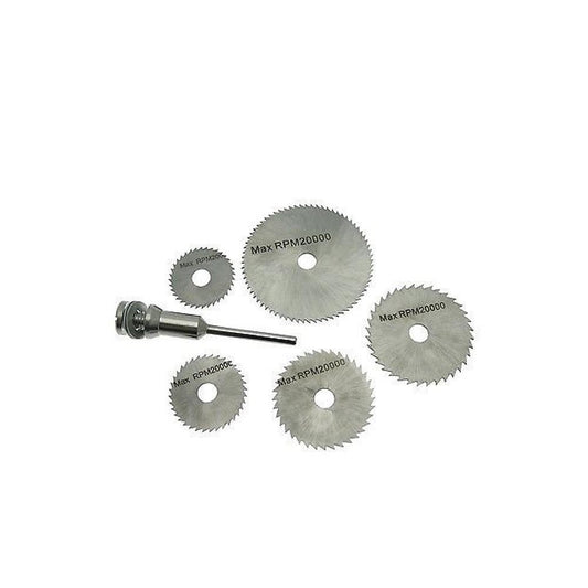 6pcs Metal Hss Circular Saw Blade Set Cutting Discs For Rotary Tool - Happy Price - Image 1