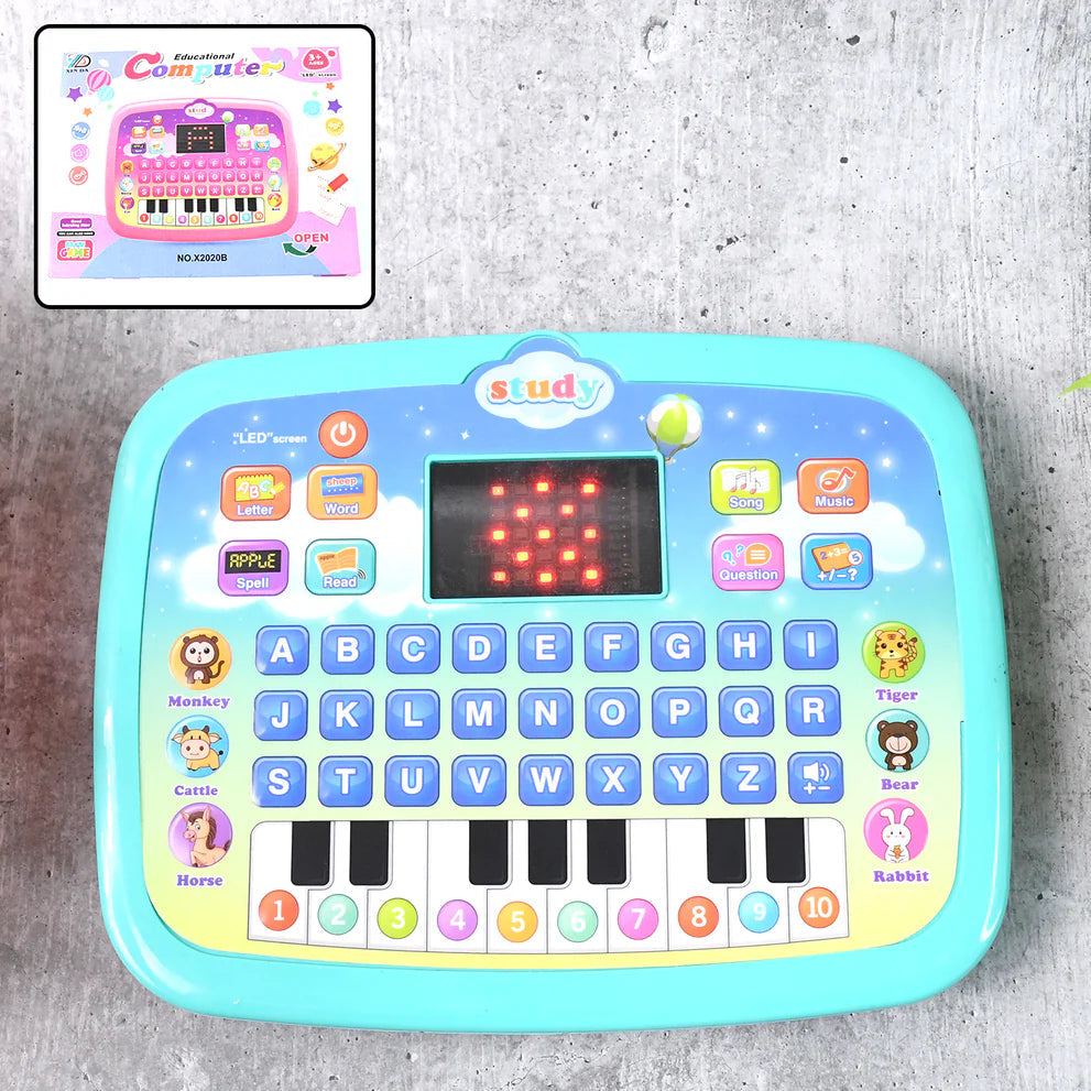 Learning Educational Computer Kids Piano Laptop With Led Screen  Music - Happy Price - Image 1