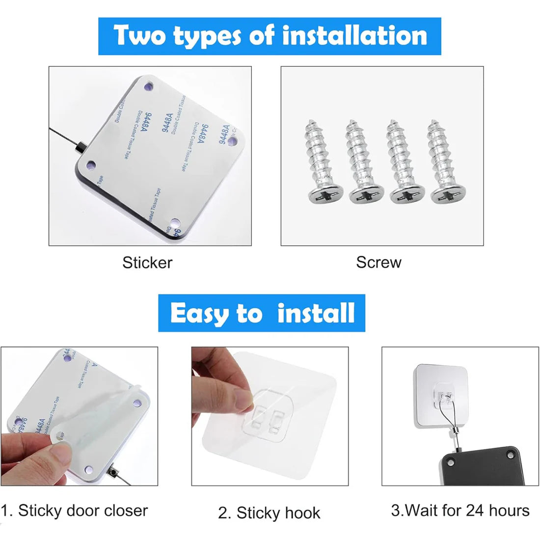 Punch-Free Automatic Door Closer with Sensor - Happy Price - Image 4